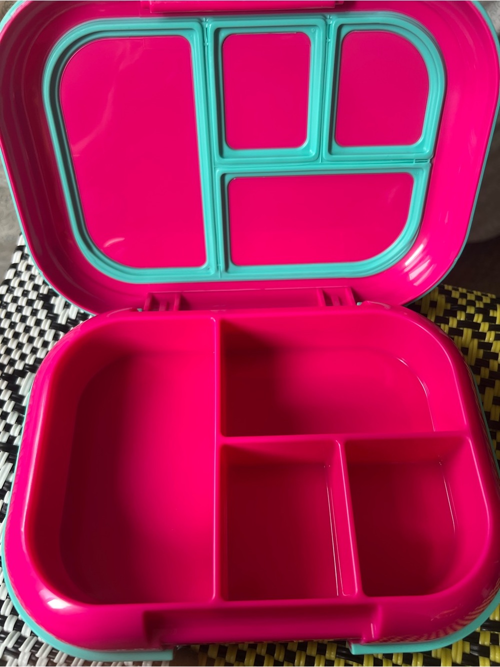 Bentgo Pink & Teal Divided Lunch Box - Compartmental Meal Container